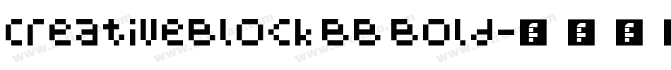 CreativeBlock BB Bold字体转换